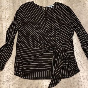 TJ MAXX Long sleeve faux wrap blouse